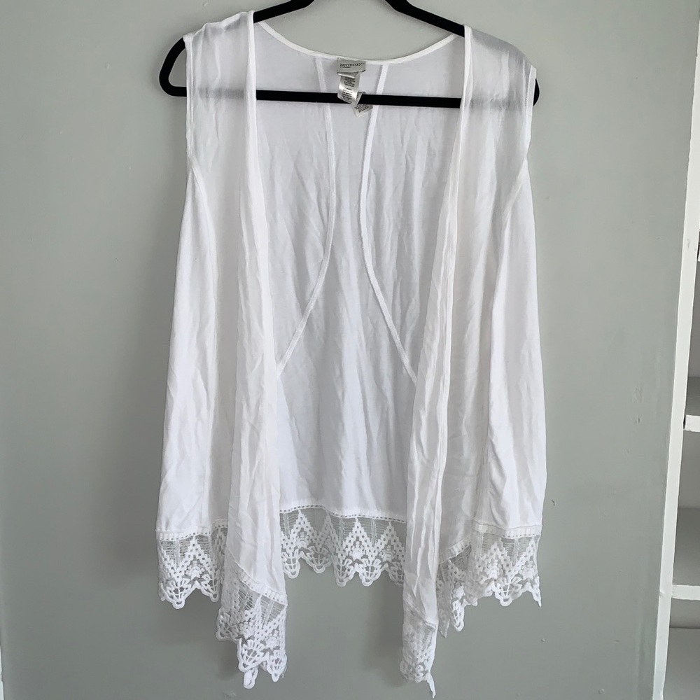 Chico’s Zenergy Sleeveless vest Cardigan sz 3 xl